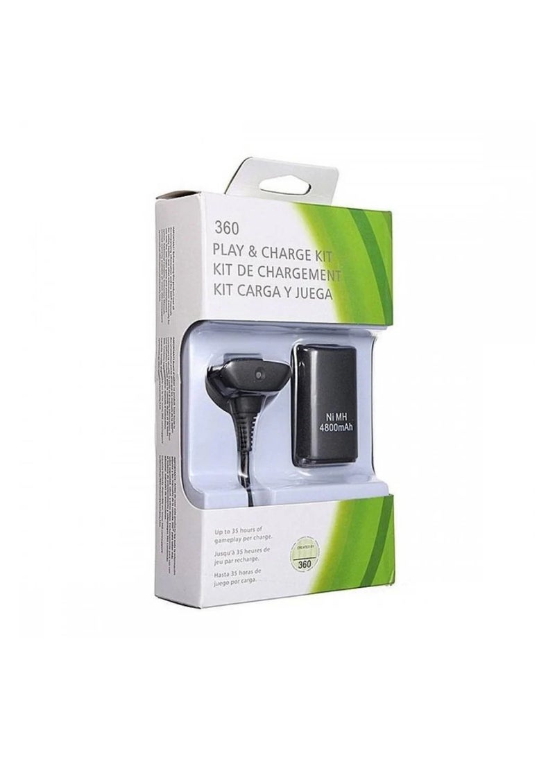 Replacement For X-BOX 360 (4800mAh) Play & Charge Kit Single Battery - Image 5