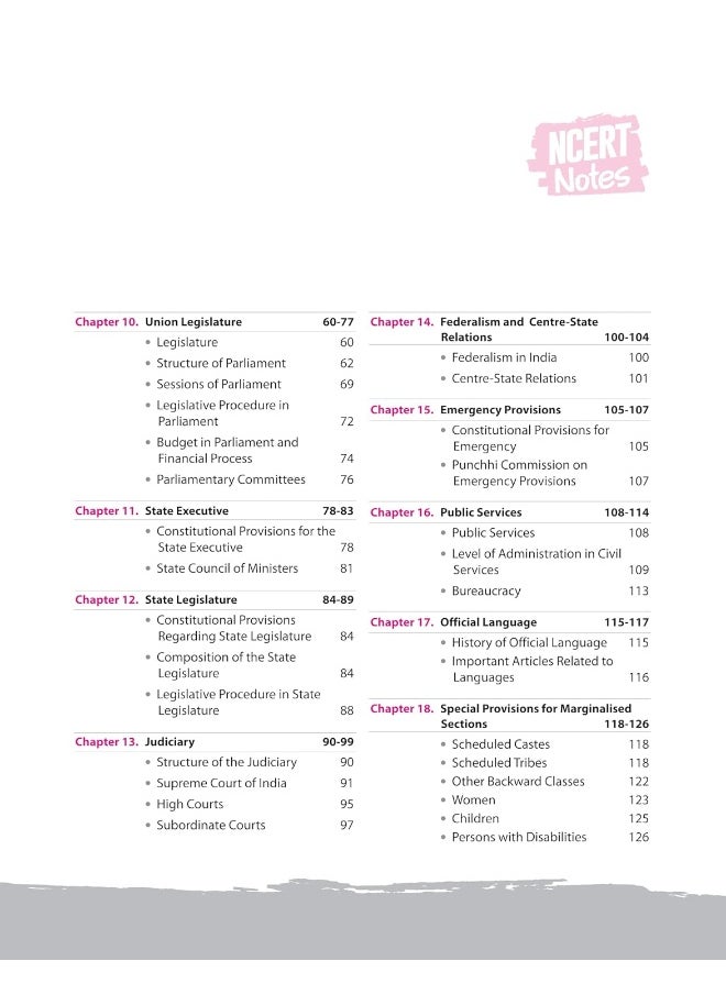 NCERT Notes Indian Polity & Governance | Flow Charts | Tables | Tamil Nadu & NIOS Board | for UPSC | UPPSC | BPSC | JPSC | MPPSC | One Liner for UPSC/IAS Preparation | State Civil Services & other Competitive Exams (Class 6+12 Old + New)  - Image 4