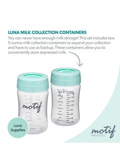 Breast Milk Storage Bottles For The Luna Breast Pump Two 160Ml Bottles For Breast Pump With Sealing Discs Milk Collection Containers - pzsku/Z3422A9F08CC0AE637402Z/45/_/1697459888/b404ce0f-2c41-458f-a09d-d91ce92386f4