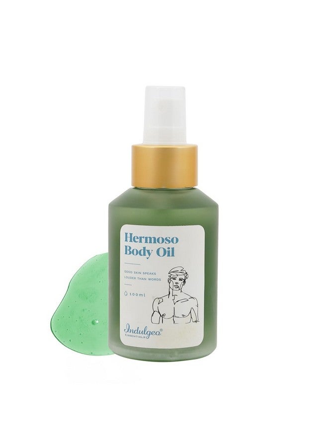 أساسيات إندوليجو زيت الجسم هيرموسو للرجال (100 مل) | زيت الجسم بعد الاستحمام بزيت العود، تركيبة خفيفة الوزن، للبشرة الجافة والمتهيجة، يقلل من فرط التصبغ | الأفضل لفصل الشتاء - Image 1
