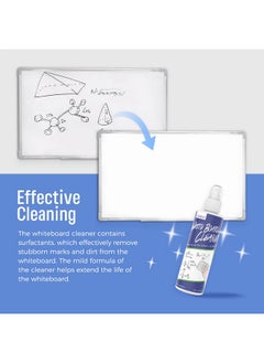 Loukin Non-Toxic Whiteboard Cleaner, 8.5 Fl Oz Dry Erase Board Cleaner, Low-Odor Whiteboard Cleaning Spray With Cloths, Removes Stubborn Marks From Whiteboards, Chalkboard (6-Pack)  - Image 3