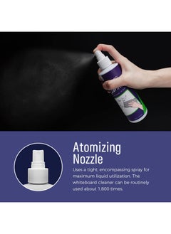 Loukin Non-Toxic Whiteboard Cleaner, 8.5 Fl Oz Dry Erase Board Cleaner, Low-Odor Whiteboard Cleaning Spray With Cloths, Removes Stubborn Marks From Whiteboards, Chalkboard (6-Pack)  - Image 4