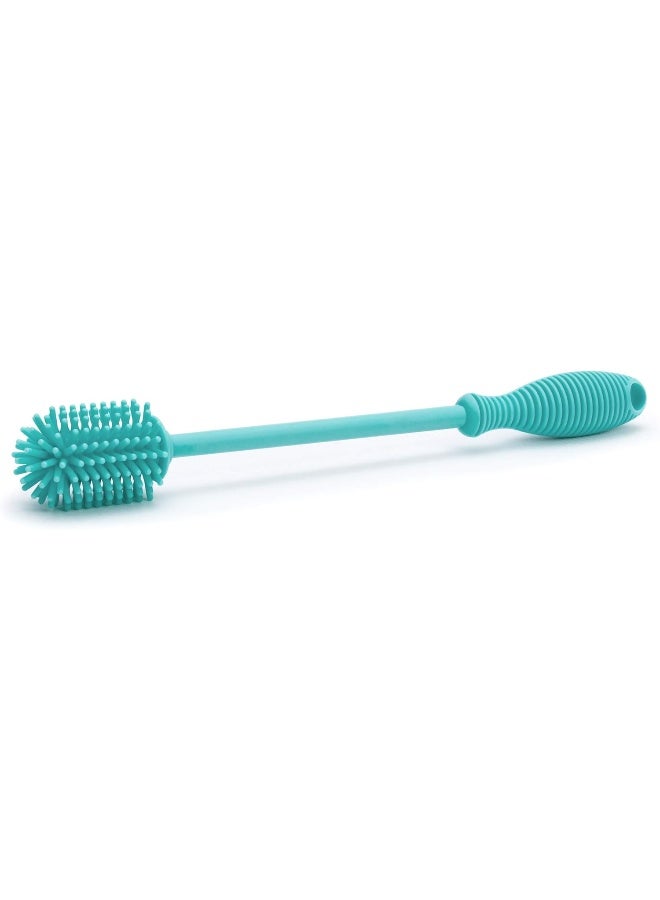 Chicco 9.5â€ Silicone Bottle Brush with Food-Grade Silicone Bristles | Dishwasher & Sterilizer Safe | Non-Slip, Comfort Grip Handle | Hangs for Drying & Storage | Teal - Image 3