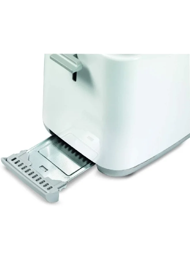 كينوود محمصة بقوة 760 واط تعمل تلقائياً على تحميص شريحتين، مع تحكم في درجة التحميص، باللون الأبيض، OWTCP01.A0WH