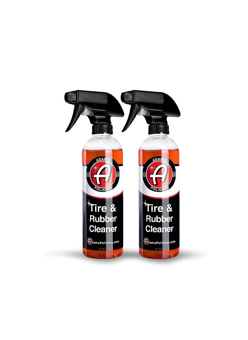 Adam's Polishes - Adam's Tire & Rubber Cleaner (2-Pack) - Removes Discoloration from Tires Quickly - Works Great on Tires, Rubber & Plastic Trim, and Rubber Floor Mats… - Image 1