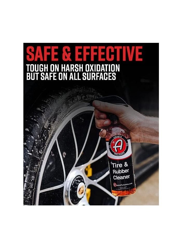 Adam's Polishes - Adam's Tire & Rubber Cleaner (2-Pack) - Removes Discoloration from Tires Quickly - Works Great on Tires, Rubber & Plastic Trim, and Rubber Floor Mats… - Image 1
