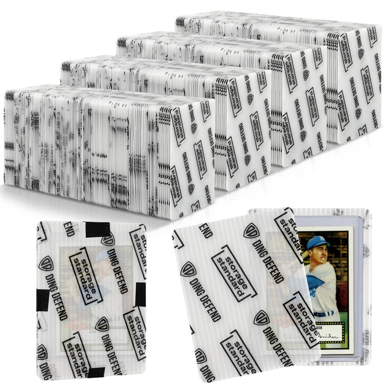 Storage Standard Trading Card Shipping Protectors 510 Pack 3.5'' x 4.5'' - Premium Ultra Strong Plastic Inserts Mailers - Precut Supply Sleeves for Sports MTG Cards Packaging - Flats for Breakers - Image 1