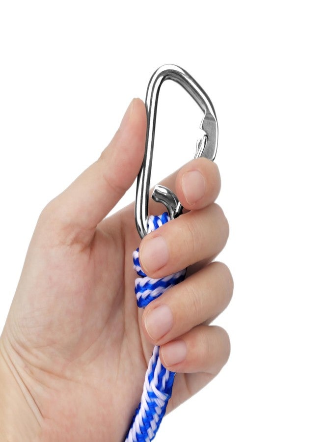 MOOCY Double Float Tow Rope (6ft &12ft), Heavy-Duty Water Rope for Kayak Tow Line, Boat Anchor, Tubing & Water Activities | Stainless Steel Quick Connector Clip - Image 3