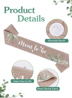 Lemon 3 Pack Mom to Be Decoration Set, Dad to Be Pin Baby Shower Decorations, Mommy to Be Sash Baby Shower Pin Set for Pregnant Keepsake Gifts  - Image 3