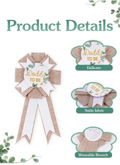 Lemon 3 Pack Mom to Be Decoration Set, Dad to Be Pin Baby Shower Decorations, Mommy to Be Sash Baby Shower Pin Set for Pregnant Keepsake Gifts  - Image 4
