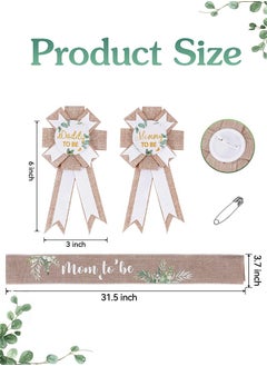 Lemon 3 Pack Mom to Be Decoration Set, Dad to Be Pin Baby Shower Decorations, Mommy to Be Sash Baby Shower Pin Set for Pregnant Keepsake Gifts  - Image 5
