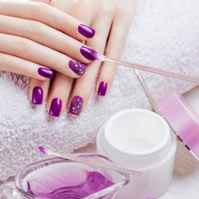 G2PLUS 100PCS Glitter Crystal Lip Brush, Disposable Lip Brushes, Lip Gloss Applicators,Lip Gloss Wands Applicator Perfect Makeup Tool Kits (Pink) - Image 5