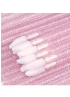 g2plus G2PLUS 100PCS Glitter Crystal Lip Brush, Disposable Lip Brushes, Lip Gloss Applicators,Lip Gloss Wands Applicator Perfect Makeup Tool Kits (Pink)  - Image 2