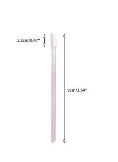 g2plus G2PLUS 100PCS Glitter Crystal Lip Brush, Disposable Lip Brushes, Lip Gloss Applicators,Lip Gloss Wands Applicator Perfect Makeup Tool Kits (Pink)  - Image 3