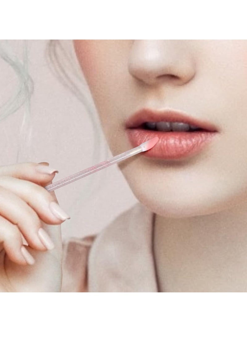 g2plus G2PLUS 100PCS Glitter Crystal Lip Brush, Disposable Lip Brushes, Lip Gloss Applicators,Lip Gloss Wands Applicator Perfect Makeup Tool Kits (Pink)  - Image 4