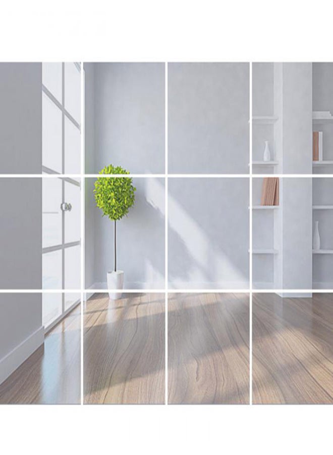 Flexible Reflective Mirror Sheets Self-Adhesive PET Mirror Tiles Non-Glass Mirror Stickers for Home Decoration Daily Use Living Room Bathroom Countertop - Image 2