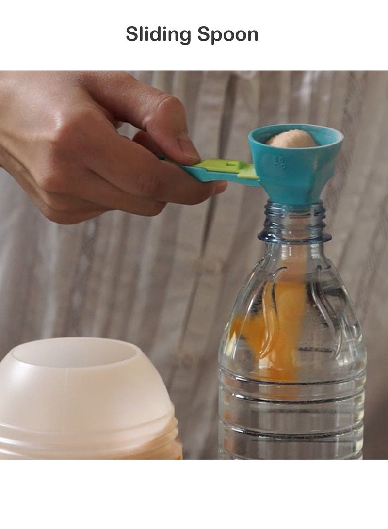 Creative Protein Powder Sliding Spoon Egg Yolk Separation Funnel Coffee Baby Milk Powder Leak-Proof Spoon  - Image 2