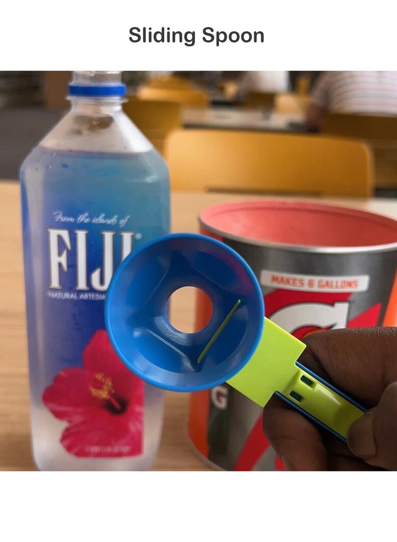 Creative Protein Powder Sliding Spoon Egg Yolk Separation Funnel Coffee Baby Milk Powder Leak-Proof Spoon  - Image 3