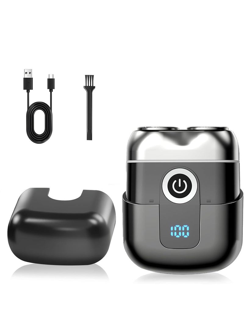 Men'S Electric Shaver, Mini Electric Shaver, Men'S Beard Trimmer With Pop-Up Trimmer, Usb-C Fast Charging, Lightweight And Portable Design, Suitable For Travel And Home Use - Image 1