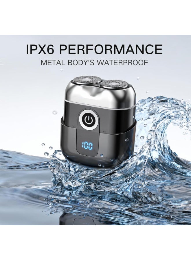 Men'S Electric Shaver, Mini Electric Shaver, Men'S Beard Trimmer With Pop-Up Trimmer, Usb-C Fast Charging, Lightweight And Portable Design, Suitable For Travel And Home Use - Image 3