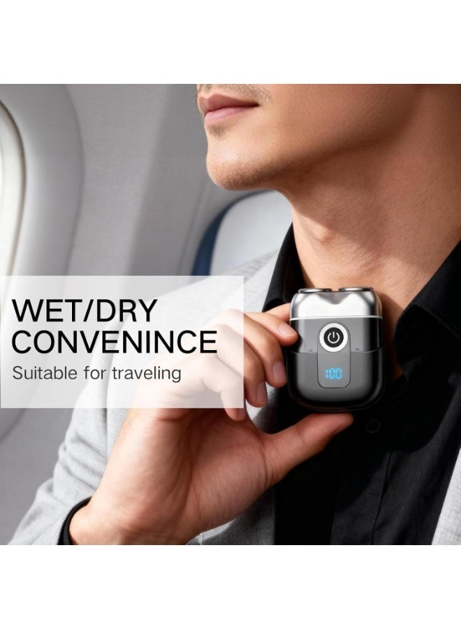 Men'S Electric Shaver, Mini Electric Shaver, Men'S Beard Trimmer With Pop-Up Trimmer, Usb-C Fast Charging, Lightweight And Portable Design, Suitable For Travel And Home Use - Image 5