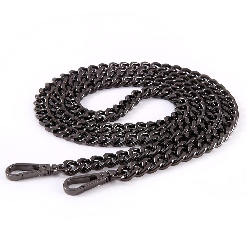 RED APPEL Black Chain Strap for Handbags, Purses & Clutch Bags – Stylish Metal Replacement Handle for DIY Bag Accessories - Image 1