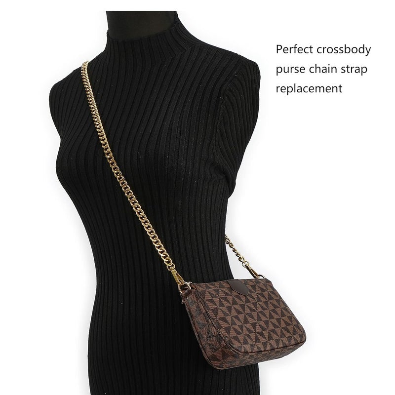 RED APPEL Black Chain Strap for Handbags, Purses & Clutch Bags – Stylish Metal Replacement Handle for DIY Bag Accessories - Image 4