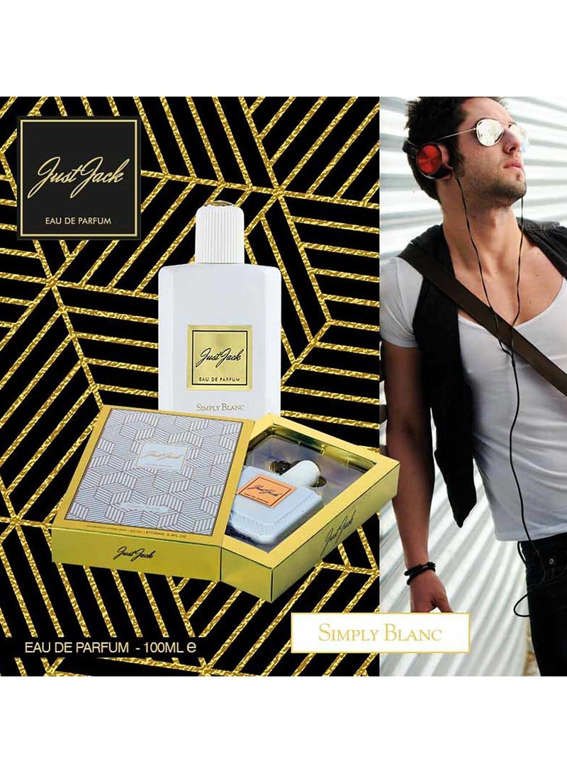 Just Jack Simply Blanc Perfumes For Women Eau De Parfum 100ML, For Her Long Lasting Fragrance - Image 3