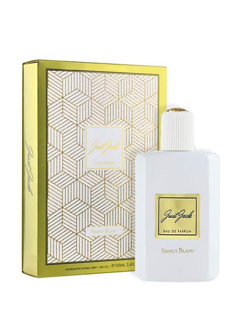 Just Jack Simply Blanc Perfumes For Women Eau De Parfum 100ML, For Her Long Lasting Fragrance - Image 2