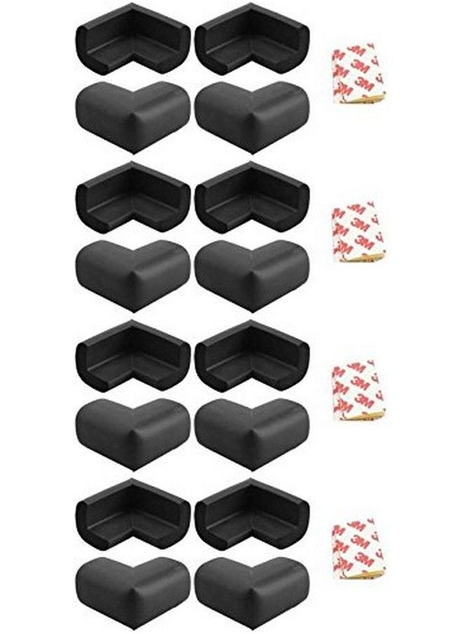 Kuhu Creations - Premium Baby Kids Safety Corner Edge Cushion Protector Guard. (16 Units Black) - Image 1