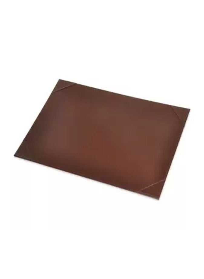 FIS Executive Desk Blotter Italian PU, 36.5x49.5cm, Dark Brown