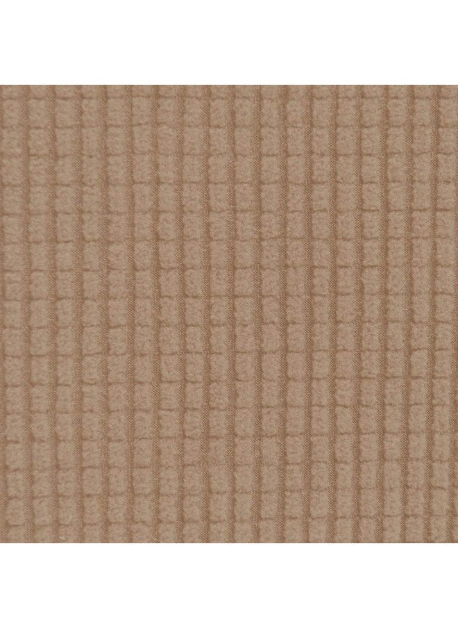 Easy-Going Easy-Going Stretch Sofa Slipcover 1-Piece Sofa Cover Furniture Protector Couch Soft with Elastic Bottom for Kids, Polyester Spandex Jacquard Fabric Small Checks (Sofa, Camel)  - Image 4