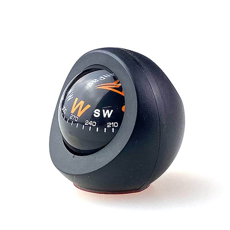 KanPas V28 Mini Automotive Dashboard Car Ball Compass Black