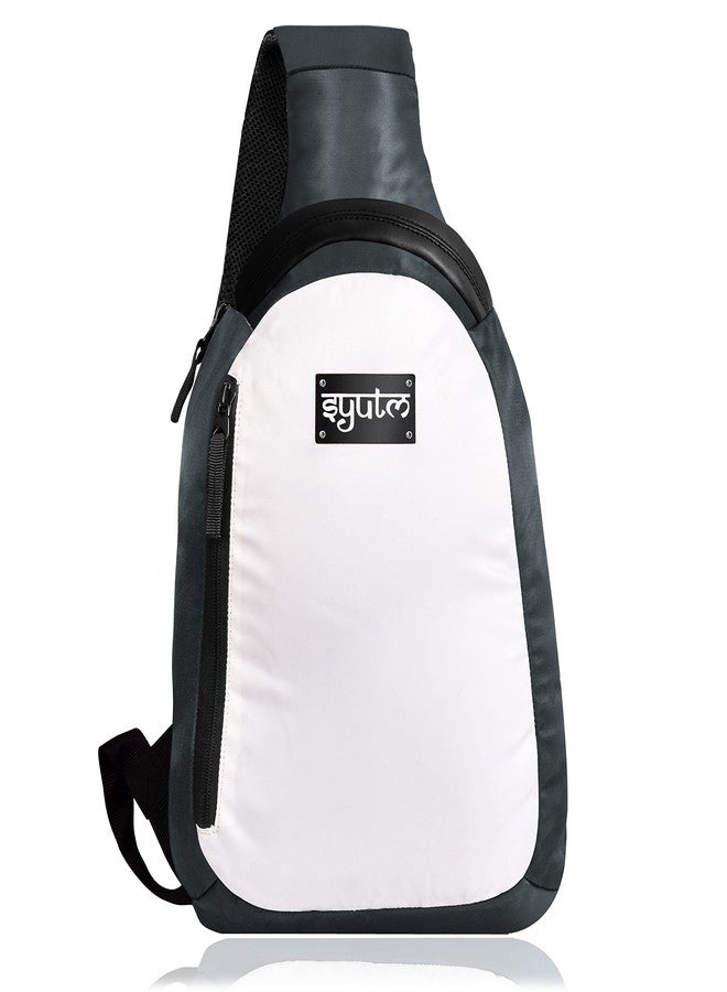 SYUTM Reuleaux Sling Bag Crossbody Sling Backpack Travel Hiking Daypack with Mobile Pocket on Strap - Image 1
