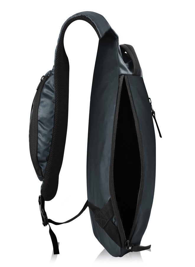 SYUTM Reuleaux Sling Bag Crossbody Sling Backpack Travel Hiking Daypack with Mobile Pocket on Strap - Image 5