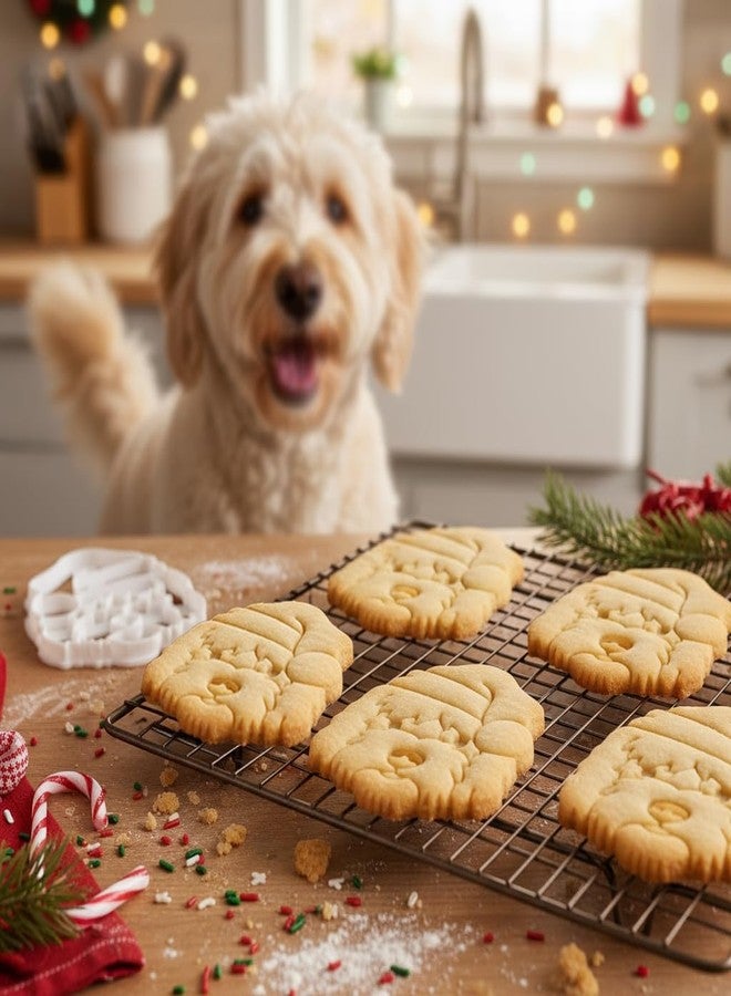 BAKERLOGY Santa Goldendoodle Cookie Cutter - Bake Cute Christmas Dog Treats - Detailed Biscuit Cutter Design for Baking and Crafts, ideal on fondant, dough, clay - Image 3