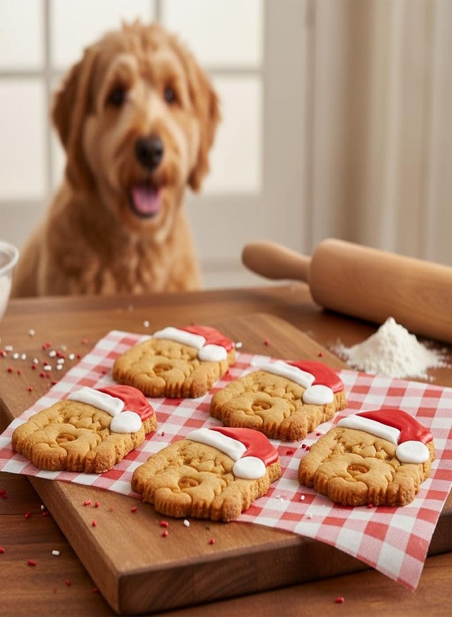 BAKERLOGY Santa Goldendoodle Cookie Cutter - Bake Cute Christmas Dog Treats - Detailed Biscuit Cutter Design for Baking and Crafts, ideal on fondant, dough, clay - Image 4