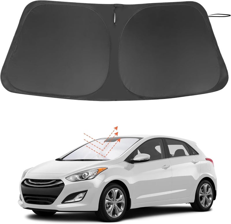 LHFLIVE Custom Fit Windshield Sun Shade for Hyundai Elantra 2011-2016 - Image 1