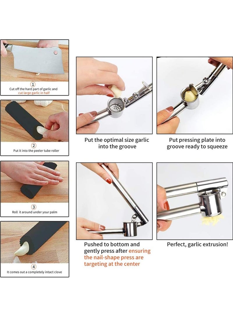 بيوينتي هراسة ثوم من الفولاذ المقاوم للصدأ - Image 5