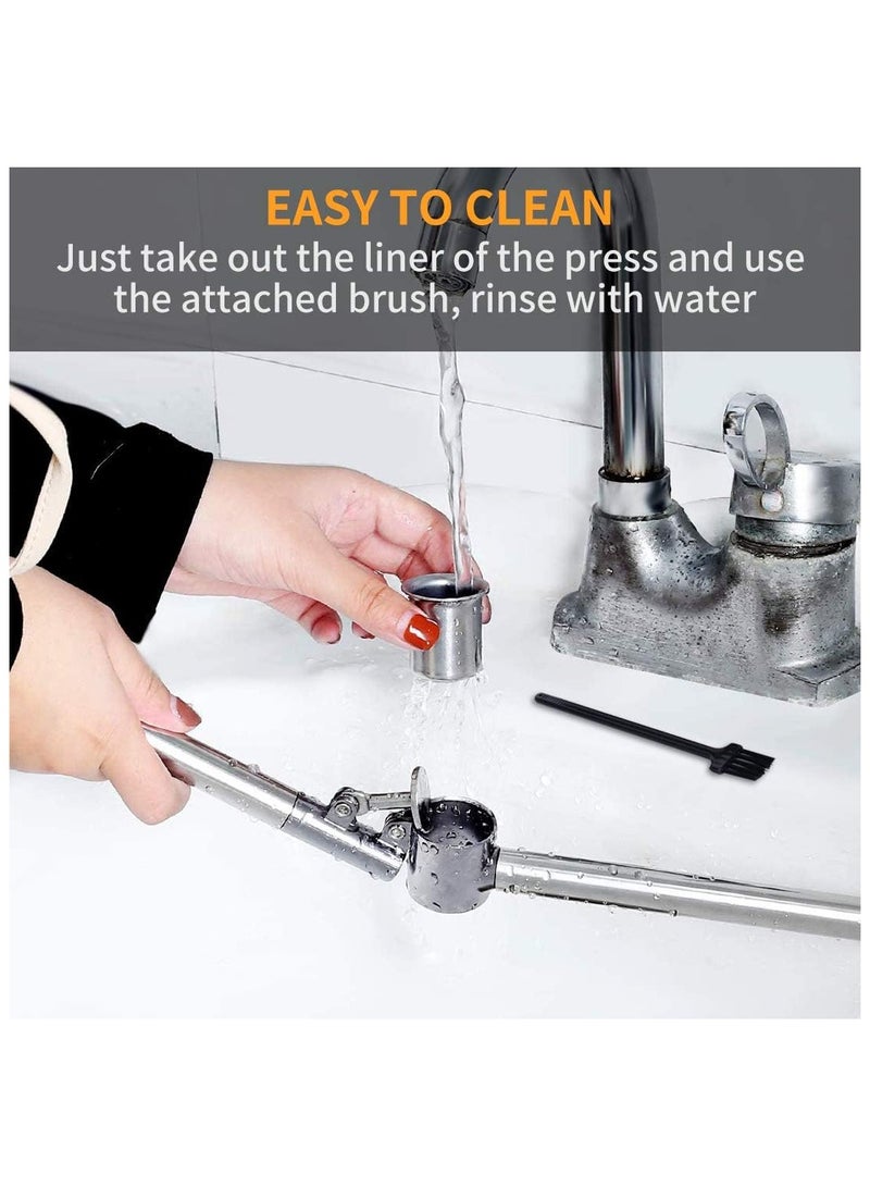 بيوينتي هراسة ثوم من الفولاذ المقاوم للصدأ - Image 4