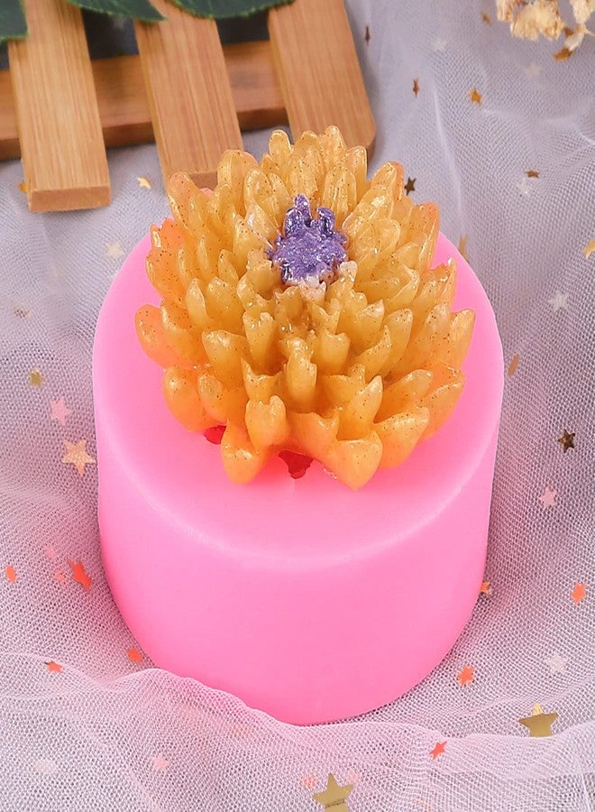 Anktily Chrysanthemum Flower Silicone Soap Mold Candle Mold Fondant Chocolate Cake Candy Mould Resin Clay Baking Pastry Tools - Image 4