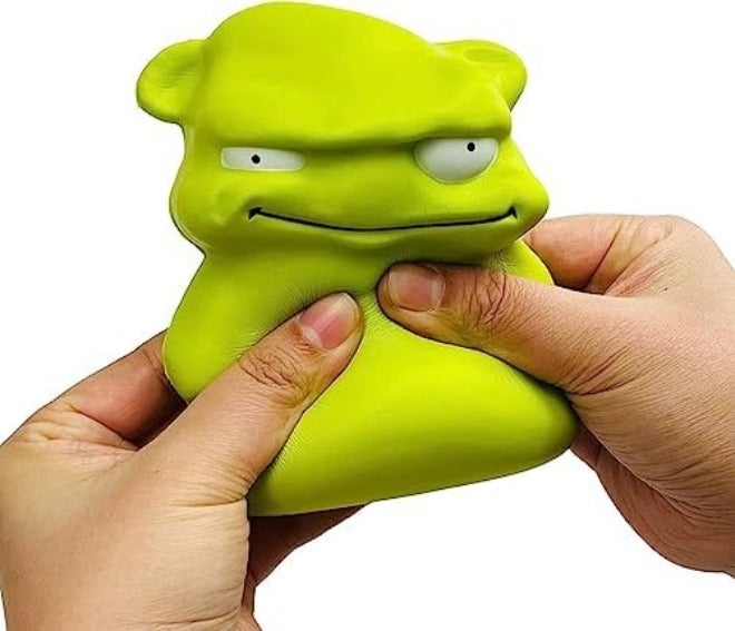 funnysquee لعبة مونستر الأخضر الصغير اللطيف، بطيئة الارتفاع، تخفيف التوتر، ممتعة للأطفال، بحجم مناسب 4.7 بوصة - Image 5