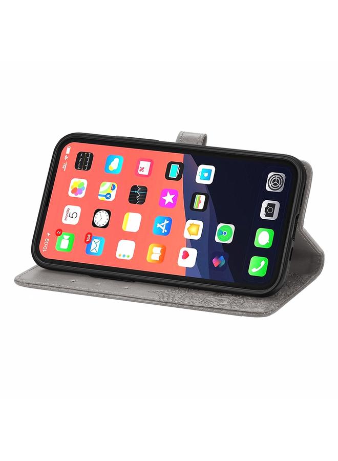 Zaboon Case For iPhone 13 Pro Max Mandala Flower Embossed Horizontal Flip Leather Case with Holder & Three Card Slots & Wallet & Lanyard - Image 4