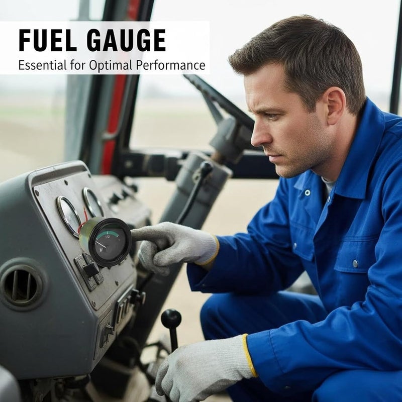 24V Fuel Gauge, Universal Fuel Level Gauge, Copper Construction - High Accuracy Measurement, Easy Installation, for Trucks Buses Tractors - Image 4