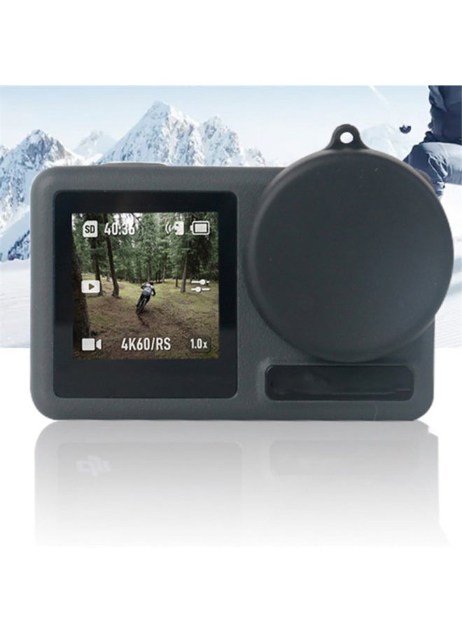 O Ozone - Camera Lens Cap Lens Protector for DJI OSMO Action 3 Plastic Lens Dust Cover Camera Lens Protective Cover Sports Camera Accessories - Black - Image 1