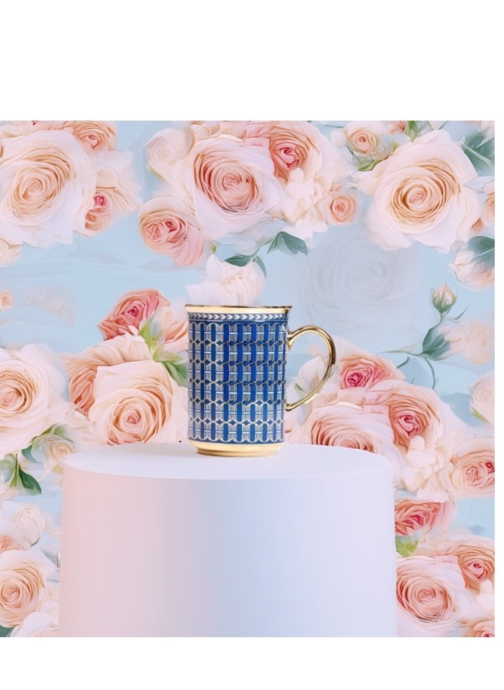 A luxurious and elegant cup of tea and coffee, made of Turkish ceramic