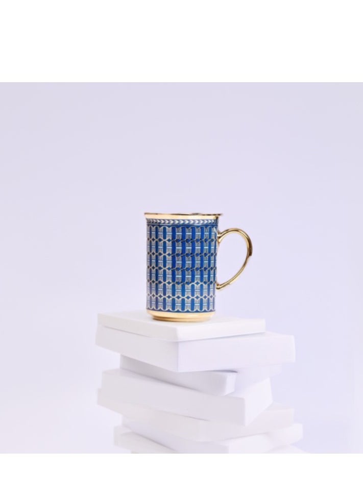 A luxurious and elegant cup of tea and coffee, made of Turkish ceramic