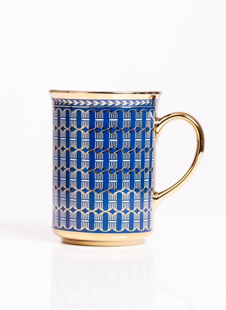 A luxurious and elegant cup of tea and coffee, made of Turkish ceramic