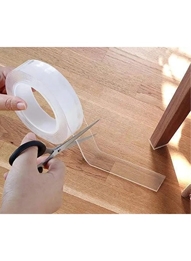 HousePlast House Plast Nano Double-Sided Tape 3 meter – Transparent – Reusable – Waterproof Adhesive - Image 2