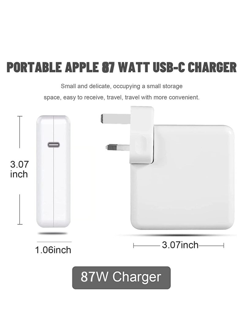 Generic - 87W USB C Power Adapter Compatible with M-ac Book Pro Charger, USB C 87W 61W PD Power Delivery Fast Charging Compatible with Mac book Pro 13 Inch 15 Inch Mac Book Air Samsung Lenovo - Image 1